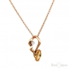 Sunflower Crystal Gold Plated 18k Necklace
