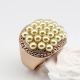 Pearls Gold Plated Ring