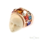 Face Mask Gold Plated Ring