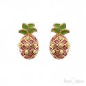 Pineapple Gold Plated Earrings