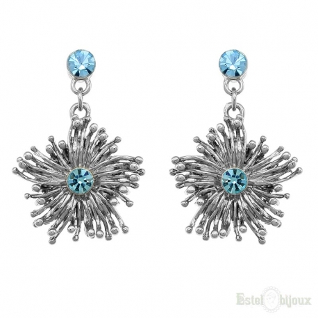 Blossom Azure Crystals Earrings