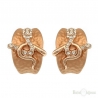 Snake Gold Plated Earrings