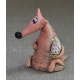 Fox and Chickens Figurine Ceramic