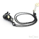 Collana Cane Bulldog Nero