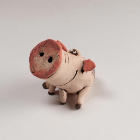 Piglet Figurine Ceramic