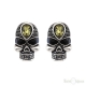 Skull and Strass Stud Earrings