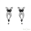 Fox Gold Plated Earrings