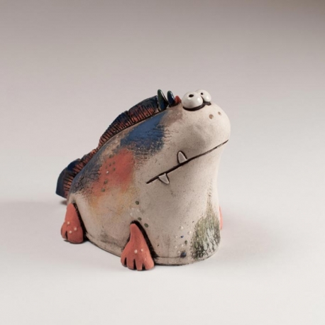 Fish Evolution Figurine Ceramic