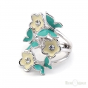 Anello Farfalle e Fiori