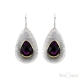 Drop Big Crystal Leverback Earrings