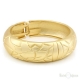 Gold Tone Rigid Bracelet