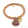 Netsuke Buddha Beads Elastic Bracelet