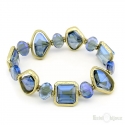 Blue Crystals Elastic Bracelet