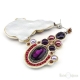 Orecchini Viola al Soutache