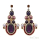 Orecchini Viola al Soutache