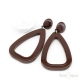 Drops Brown Acrylic Earrings