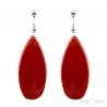 Red Drop Earrings