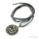 Semi Precious Stones Silver Necklace