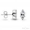 Cubic Zirconia Stud Silver Earrings