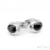 Black Crystals Men Cufflink