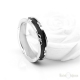 Black IP CZ Stainless Steel Ring