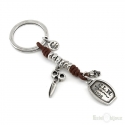 Scissors and Skull Key Chain