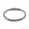 Snake Silver Metal Men Bracelet