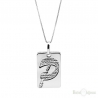 Initial Letter Silver Necklace
