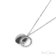 Collana Love Cuore e scritta in Argento 925