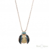 Collana Coccinella e Strass in Argento 925