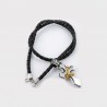 Silver cross pendant necklace